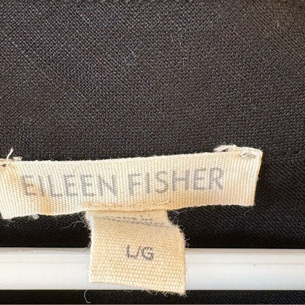 Eileen Fisher Band Collar Sleeveless Organic Linen Blend Tunic - Picture 6 of 8